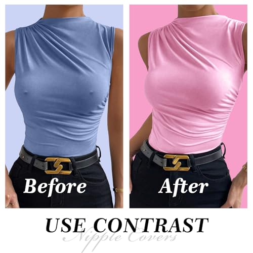 Vbt 4 Pairs Pasties Nipple Covers， Sticky Silicone Cakes Nipple Cover For Dress No Show thumb #1