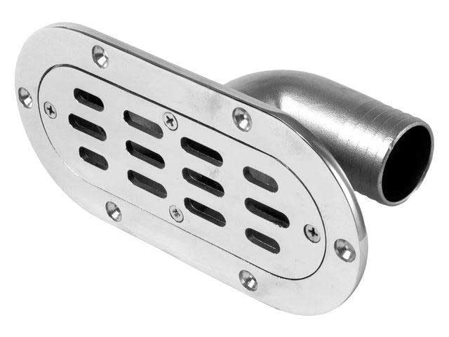 Evacuation de cockpit en inox poli miroir AISI 316 Osculati