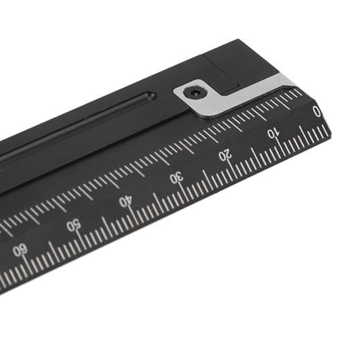 Topyond Straight Ruler 25cm Aluminum Alloy Measuring Tool for Woodworking & Drawing,Straightedge Ruler for Carpenters & DIY Projects,Professional Quality Design - Image 7