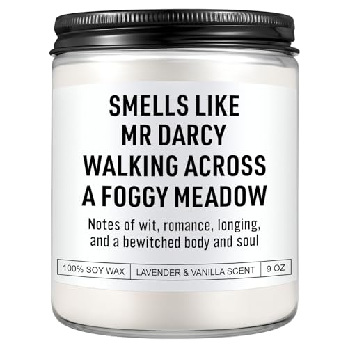 Karply Mr Darcy Reading Candle, Pride and Prejudice Gifts, Bookish Merch & Decor, Jane Austen Gifts,...