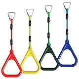 Vdealen Kinder Klettern Ringe Schaukel Outdoor Multifunktions Turnringe, Multifunktions Trapeze Schaukel für Innen- und Außenbereiche geeignet, kann 120 kg tragen（4er Stück）