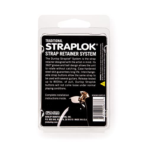 Sistema tradicional de trava de alça JIM DUNLOP SLS1501N Straplok®, níquel