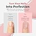 modelones Nail Strengthener Peachy Pink Nail Repair for Damaged Nails Strengthening Polish 15ml Nail Growth and Strengthener Natural Concealer Foundation Nail Care Gifts for Women