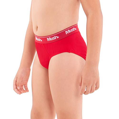 Kit 2 Cuecas Slip Alg Infantil El Bord, Mash, Menino, Azul Marinho/Vermelho, G