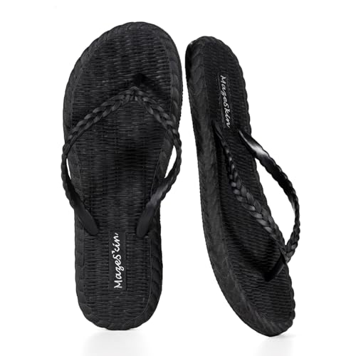 mazeskin Beach Soft Flip Flops for Women Shower...