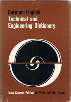 Hardcover German-English Technical and Engineering Dictionary (English and German Edition) Book
