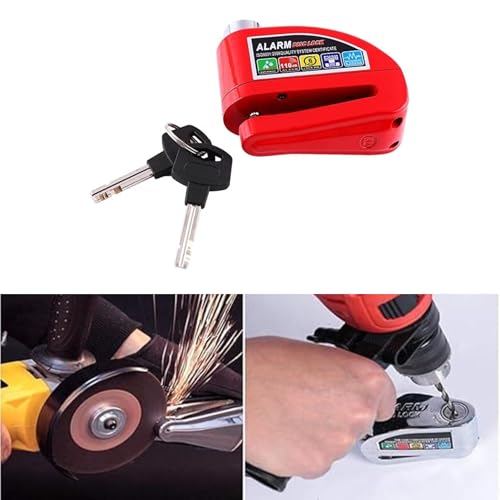Image of Heavy Duty Keyed Lock | Hardened Steel Shackle Lock | Anti-Rust Security for Gate, Warehouse & Outdoor Use (ALT-19 RED)
