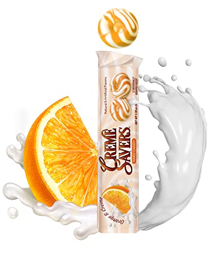 Creme Savers Strawberry And Creme Hard Candy, 12 Pack Bulk Strawberry And Orange Cream Savers Classic Original Candy, Individually Wrapped Candy, With Nosh Pack Mints #TOP2