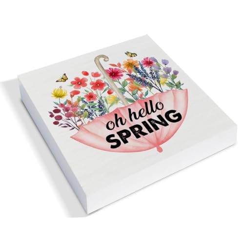 Country-Oh-Hello-Spring-Wood-Sign-Floral-Spring-Home-Decor-Indoor-for-Desk-Shelf-Table-5-X-5-Inches Country Oh Hello Spring Wood Sign Floral Spring Home Decor Indoor for Desk Shelf Table 5 X 5 Inches