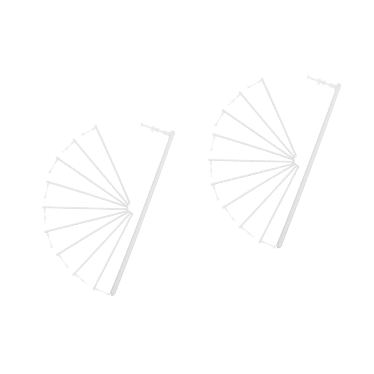 BESPORTBLE20 Pcs Windmill Accessories Plastic Pinwheel Rods Pinwheel Replacement Bars Stable Pinwheel Rods DIY Pinwheel Rods Pinwheel Replacement Rods Handheld White PVC Supplies