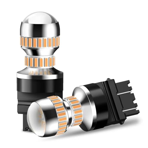 Feux stop LED P27W ambre haute luminosité T25 3157 pour Dodge Challenger