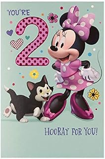 Hallmark 2nd Birthday Card From Hallmark - Minnie Mouse Design