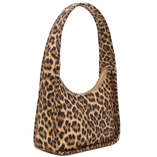 FashionPuzzle Small Minimalist Shoulder Bag for Women, Faux Leather Underarm