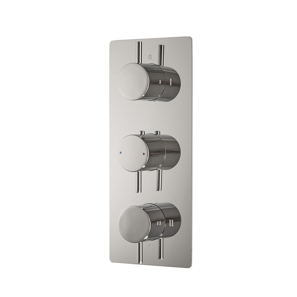 Milano Chrome Otto 3 Outlet Triple Diverter Thermostatic Concealed Mixer Shower Valve