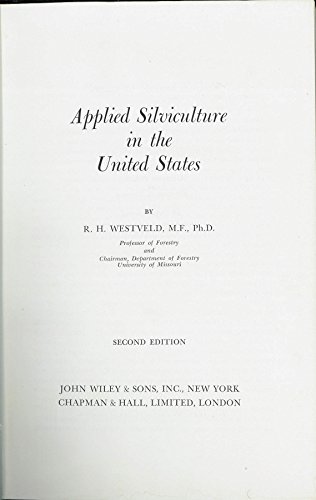 Applied silviculture in the United States B00086N0EE Book Cover