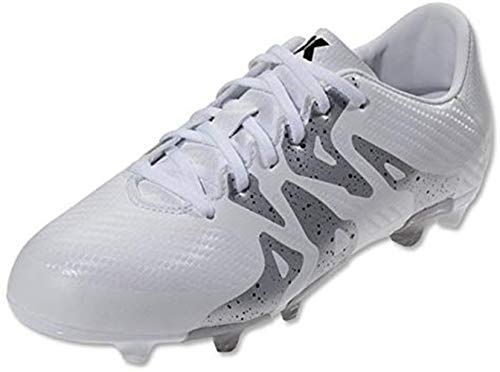 adidas JR X 15.3 FG/AG Soccer Cleats - White (10.5C)