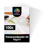 OfficeTree – OfficeTree 100 Blatt Transparentpapier A4 Bedruckbar - Perga