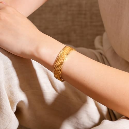 Image of Rubans Demi Fine Stainless Steel Bracelet Waterproof Gift for Women & Girls