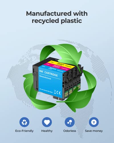 252 Ink Cartridge Replacement For Epson 252Xl Ink Cartridge Combo Pack Use To Workforce Wf-7110 Wf-7720 Wf-7710 Wf-3620 Wf-3640 (2 Black, 1 Cyan, 1 Magenta, 1 Yellow) 5 Pack Remanufactured #TOP3