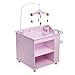 Olivia's Little World Baby Doll Changing Station with Built-in Baby Doll High Chair, Closet, Shelves, Sink, Overhead Mobile, & Baby Doll Clothing Hangers for up to 18 Inch Dolls, Purple Stars