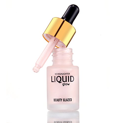Beauty Glazed 3D Face Glow Liquid Highlighter Cream Brighten Makeup Foundation Primer Highlighter Shimmer Liquid(PEARL)