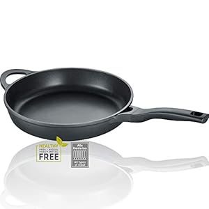 Berndes Vienna Frying Pan 28 cm Suitable for All Hobs with 3-Layer Non-Stick Coating Full Surface Induction Non-Stick Coating Aluminium Black