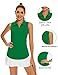 Ivicoer Womens Golf Shirt Polo Sleeveless Tennis Collared Top Athletic Tank Clothes for Ladies