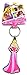 Disney Soft Touch PVC Key Ring Aurora
