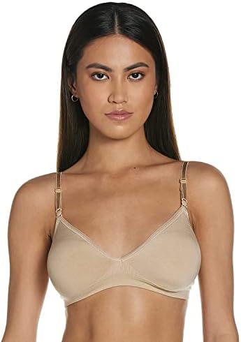Hanes womens Comfy Support Wirefree Mhg795 bras, Nude Heather, Medium US