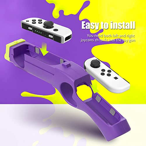 Heatfun Switch Gun Controller, Switch Game Gun For Kids, Switch Hand Grip Compatible With Splatoon 2, Hunting Simulator 2 Nintendo Switch And Other Shooting Games - Purple #TOP1