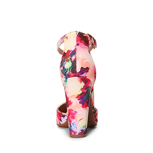 DREAM PAIRS Women's Coco High Heels Chunky Pumps,Floral,6.5 - image 6