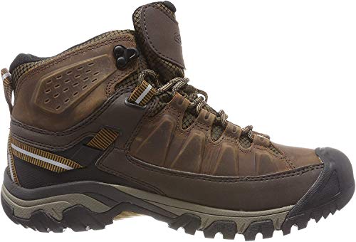 KEEN Men's Targhee 3 Mid Height Waterproof Hiking Boot, Big Ben/Golden Brown, 8
