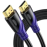 Rommisie 8K HDMI 2.1 Kabel 2m, 8K@60Hz 4K@120Hz Ultra High Speed Kabel Lead 48Gbps, Supports eARC HDR10 HDCP 2.2/2.3, Kompatibel mit all HDMI devices PC/TV/HDTV/Blu-ray