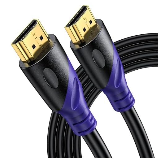 Rommisie Cavo HDMI 4K/60HZ 10m (HDMI 2.0, 18 Gbps) Connettori Placcati Oro Ad Alta Velocità, Ethernet Audio Return, Compatibile 3D Con Laptop PS3 PC HDTV Proiettore