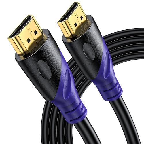 Rommisie 8K HDMI 2.1 Kabel 2m, 8K@60Hz 4K@120Hz Ultra High Speed Kabel Lead 48Gbps, Supports eARC HDR10 HDCP 2.2/2.3, Kompatibel mit all HDMI devices PC/TV/HDTV/Blu-ray
