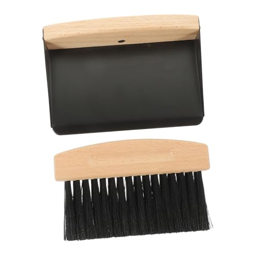 PRETYZOOM 1 Set Broom Dustpan Set Cleaning Brush Multi-Function Mini Dustpan Convenient Mini Broom and Dustpan Small Brush and Dustpan Keyboard Combination Beech Desktop Portable