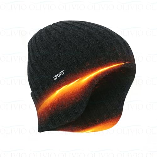 Image of Olivio Winter 3-in-1 Set: Premium Knitted Beanie Hat, Insulated Thermal Gloves and Soft Fleece Lined Scarf for Men & Women - Cozy, Stylish, Warm Cold Weather Gear, Perfect for Outdoor Activities