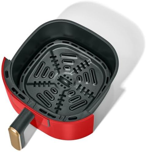 Miniatura 6 de Be.autiful - Freidora de aire de 3 cuartos con tecnología TurboCrisp, rojo tomate, 75% menos grasa que la freidora tradicional profunda, rango de