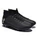 Men's Soccer Cleats Football Cleats for Mens Big Boys High-Top Spikes Shoes for Youth Professional Training Turf Indoor Outdoor Sneaker Black,8.5