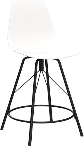 Miniatura 15 de Alunaune Juego de 4 taburetes de bar giratorios modernos de 30 pulgadas, taburetes de barra de mediados de siglo con respaldo sin brazos y sillas de