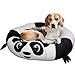 Maccabi Art Panda Bolster Dog Bed - Round Cuddle Bed for Pets - Fits Medium Dogs, Puppies, Cats - Stuffed Center Cushion with Raised Head Rest for Support and Security - Non Slip Base - 24 x 24 x 6.75