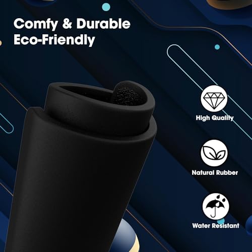 Image of Sounce Ergonomic Mouse Pad, Non-Slip, Anti-Skid, Waterproof, Splash-Proof Precision Tracking, Durable, Suitable for Gaming, Computer, Laptop, Home & Office (9.8 X 8.2 Inch Black)