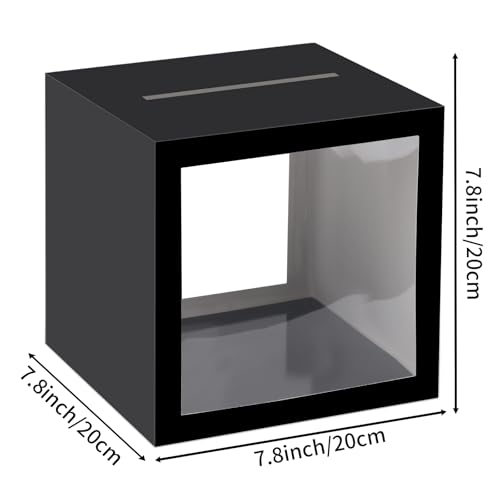 image for Hxezoc Black Card Box Wedding Favors Gift Card Boxes Post Box Cardboar