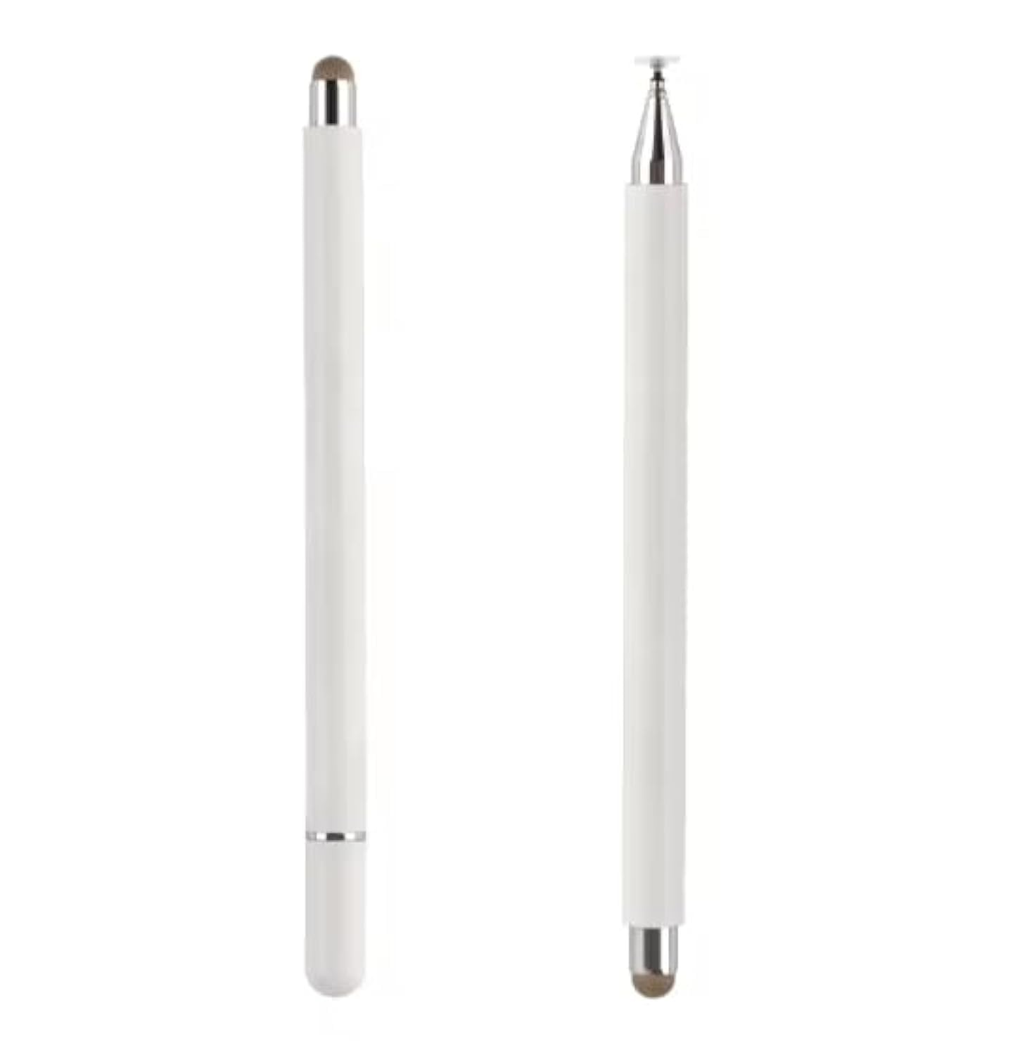 Super Lite Weight Styls Pen for Touch Screen Devices with Fine Point Disc Compatible with All Smart Android Phone & Tablets No Magnetic (White)