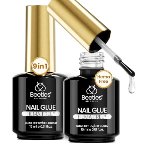 Image of Beetles 2Pcs 15ml Hema-Free Nail Glue Gel for Acrylic Nail Tips