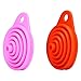 2 Pack Silicone Collapsible Funnel, Flexible/Foldable/Kitchen Funnel for Water Bottle Liquid Transfer Narrow and Wide Mouth Funnels Hopper