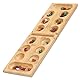 Meanju Steinchenspiel Lernspielzeug, Kala-ha Spiel,Mancala Brettspiel mit klappbarem,Edelstein Match Schach,Steinchenspiel Holz mit Steinen Strategisches Steinchenspiel für Kinder Erwachsene