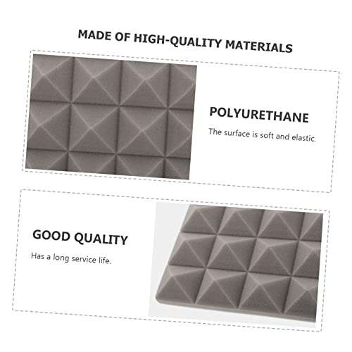 Alasum 22pcs Paneles Acústicos Pirámide para Absorción de Sonido para Estudio en Casa Pared Gris Alta Densidad para Salas de Música y Estudios de Grabación miniatura 6