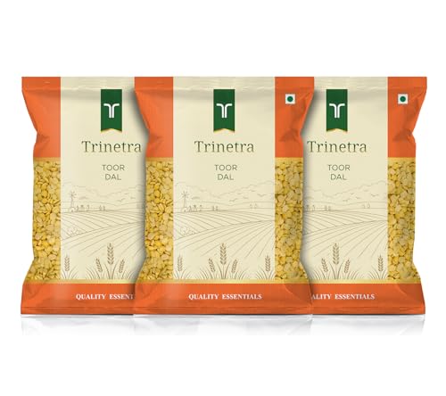Image of Trinetra Arhar Dal (Toor Dal) | Protein-Rich for Everyday Cooking | 1.5 kg (3 x 500g)