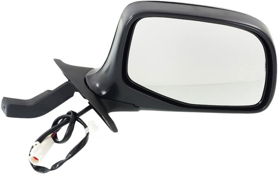 For Ford Bronco 1992 93 94 95 1996 Driver Side Door Mirror | Power | Non-Heated | Black and Chrome | F7TZ 17683 BA | FO1320124